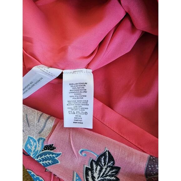 Loft Floral Drawstring Lined Skirt Women's Size S NWT Pockets Boho Party - Picture 7 of 9